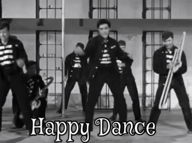 Happy Dance Elvis Presley GIF