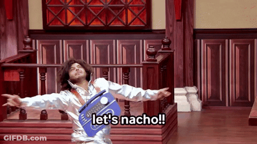 Happy Dance Meme After Tasting Nachos GIF