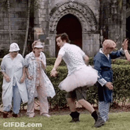 Happy Dance Meme Tutu Jim Carrey GIF