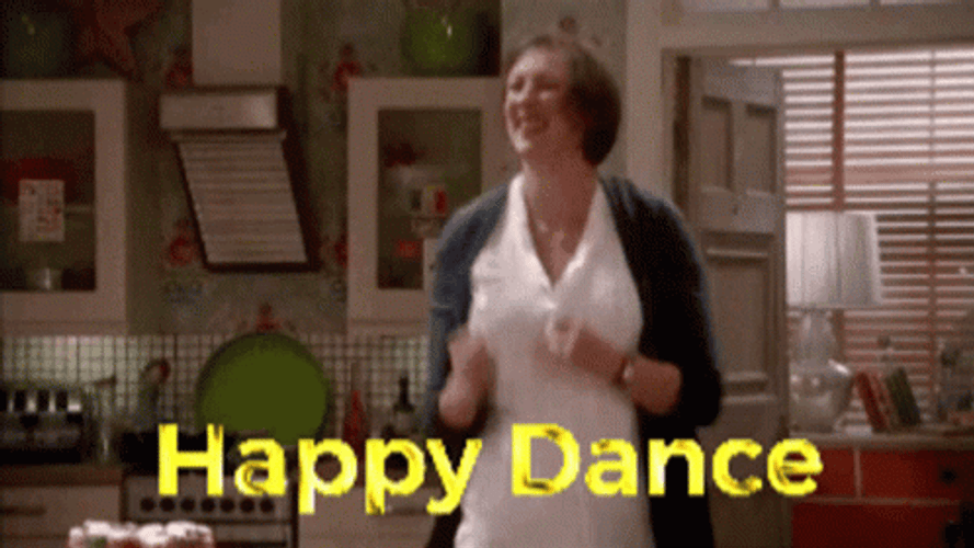 Happy Dance Miranda Hart GIF