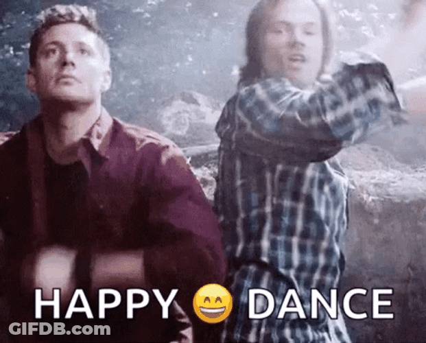 Happy Dance Supernatural Dean And Sam GIF