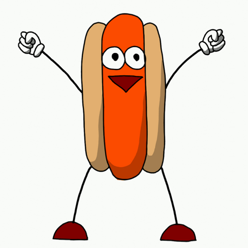 Happy Dancing Glizzy Animation GIF