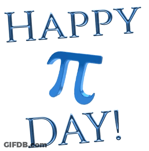Happy Day Sign With Pi Symbol GIF