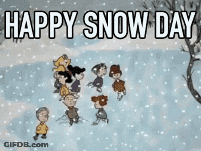 Happy Day Snowy Saturday GIF