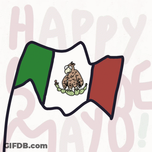 Happy De Mayo Mexican Flag GIF