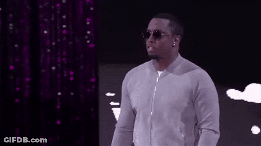 Happy Diddy Accepting Award GIF