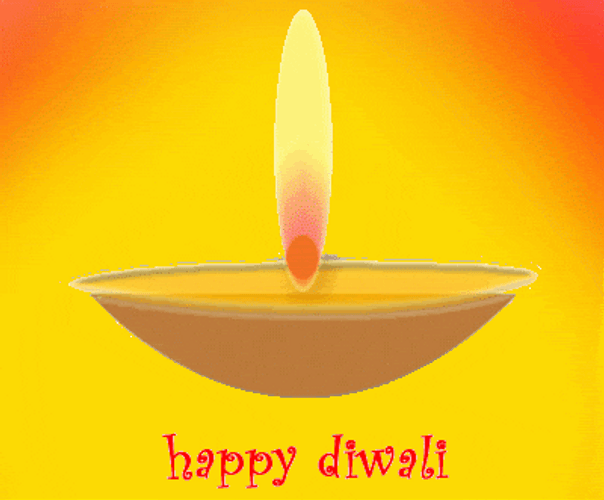 Happy Diwali Blinking Background GIF