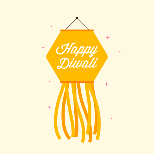 Happy Diwali Celebration Lantern GIF