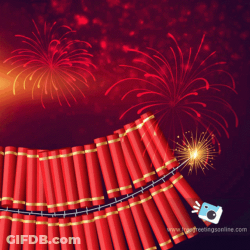 Happy Diwali Firecracker GIF
