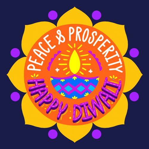 Happy Diwali Flower GIF