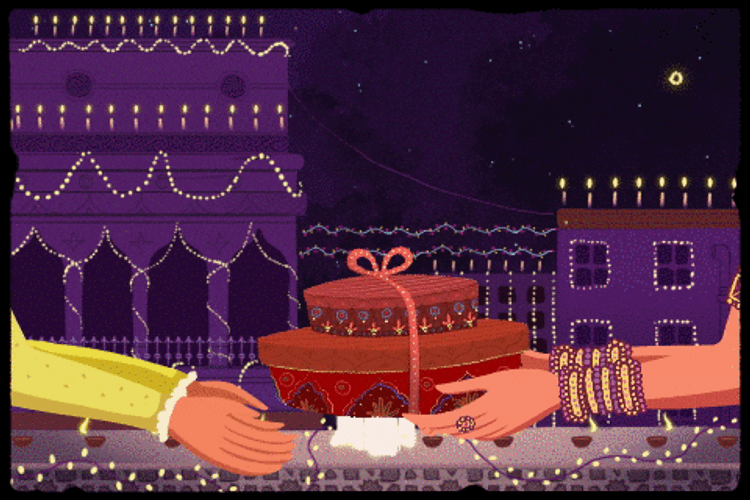 Happy Diwali Gift GIF