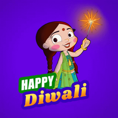 Happy Diwali Girl GIF