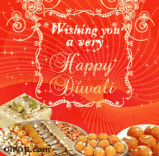 Happy Diwali With Assorted Snacks GIF