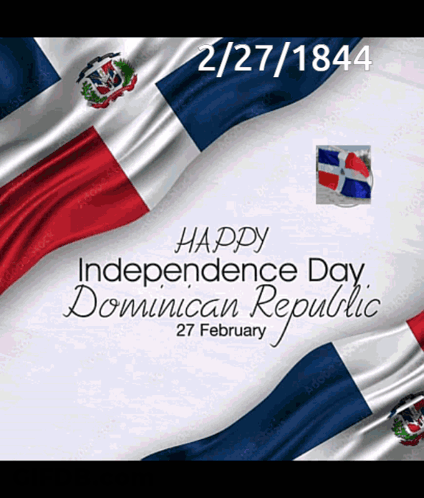 Happy Dominican Republic Independence Day Greeting Card GIF