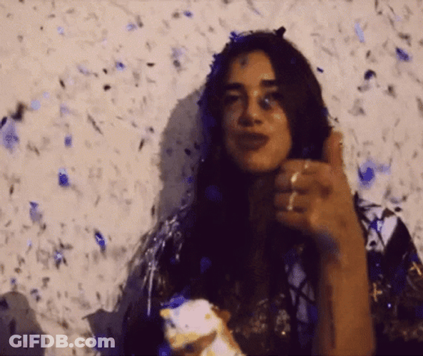 Happy Dua Lipa Thumbs Up GIF