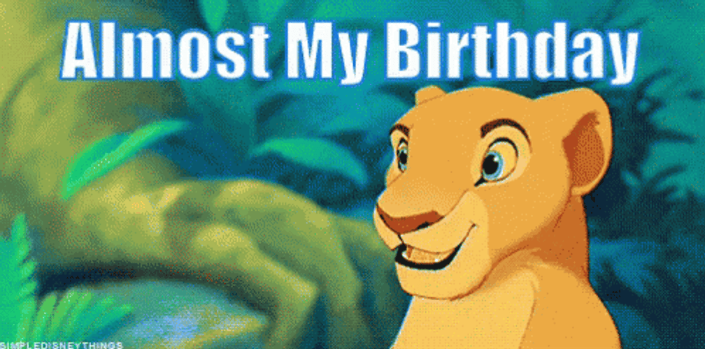Happy Early Birthday Lion King Simba GIF