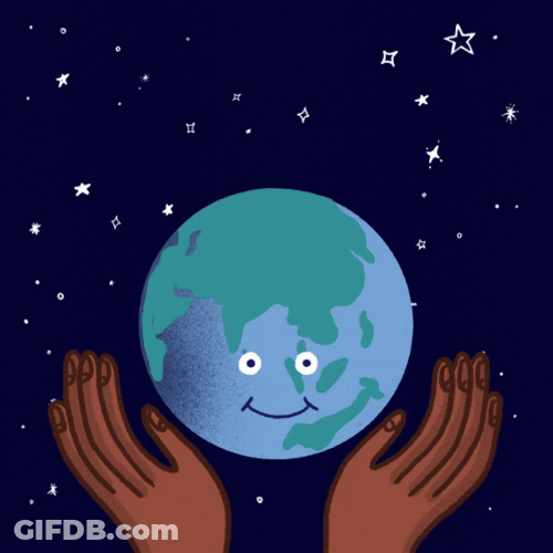 Happy Earth Day Hands Holding GIF