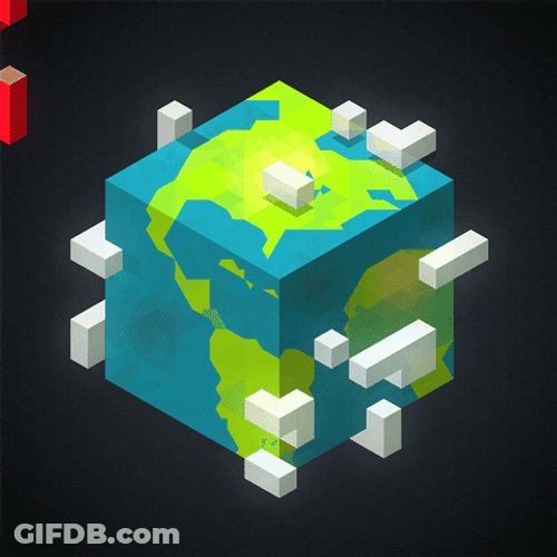 Happy Earth Day Retro Pixel GIF