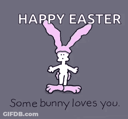 Happy Easter Bunny Love GIF