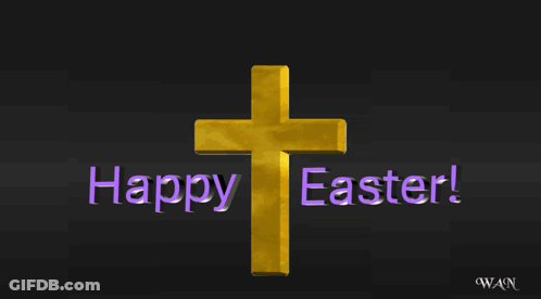 Happy Easter Cross GIF