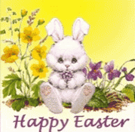 Happy Easter Lazy Bunny GIF