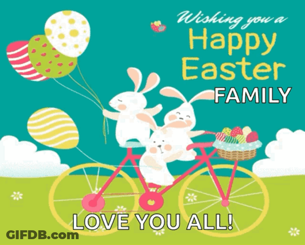 Happy Easter Sunday Family Bond GIF