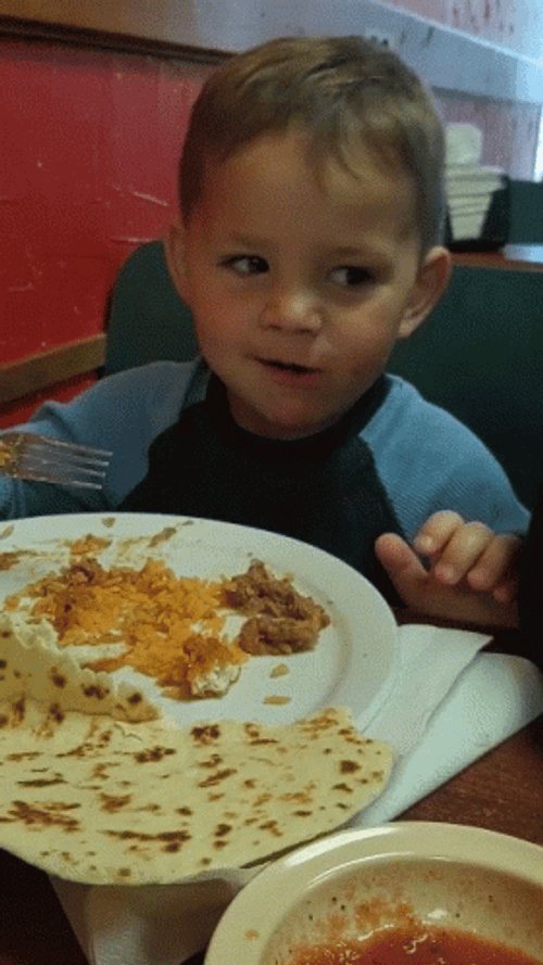 Happy Eating Yummy GIF