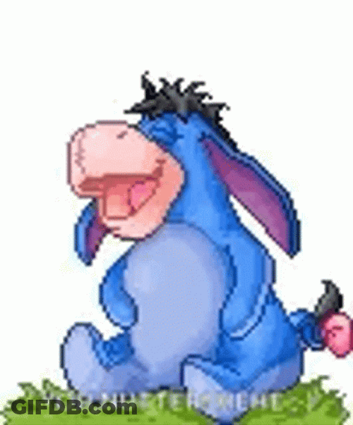 Happy Eeyore Laughing GIF