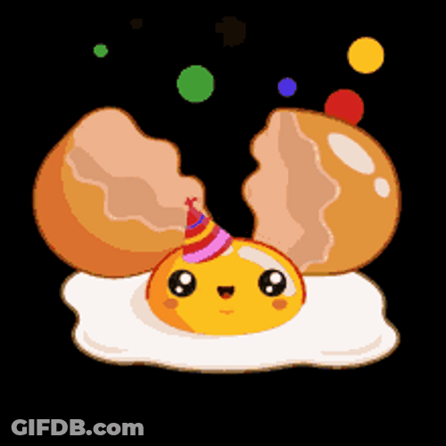 Happy Egg Partying GIF