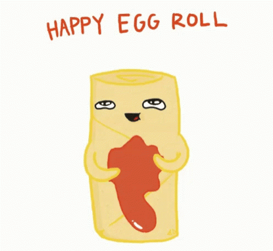 Happy Egg Roll GIF