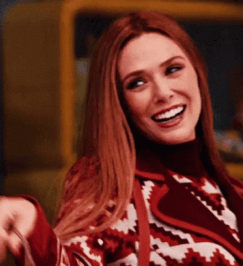 Happy Elizabeth Olsen Smile GIF