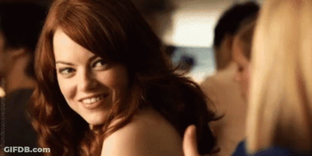 Happy Emma Stone Thumbs Up GIF