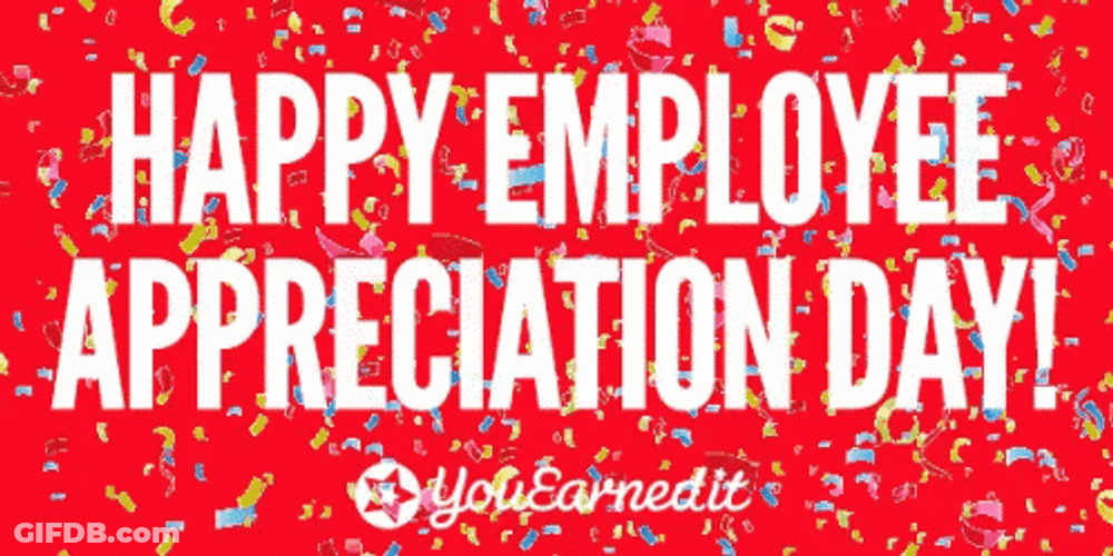 Happy Employee Appreciation Day Confetti Background GIF