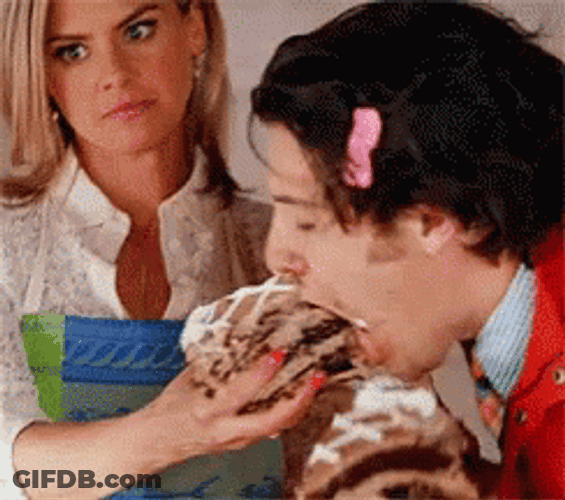 Happy Ending Eating Cake Bare Hand GIF
