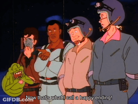 Happy Ending The Real Ghostbusters GIF