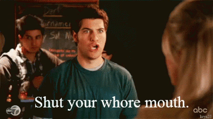 Happy Endings TV Series Shut Your Mouth GIF