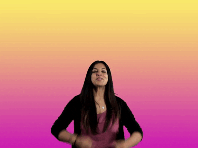 Happy Energetic Woman Welcome Meme GIF