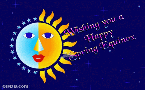 Happy Equinox Greeting Card GIF