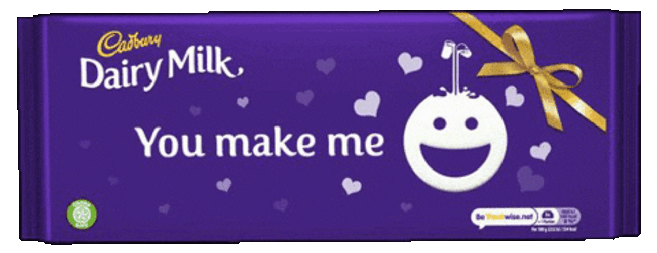 Happy Face Love Cadbury Chocolate GIF