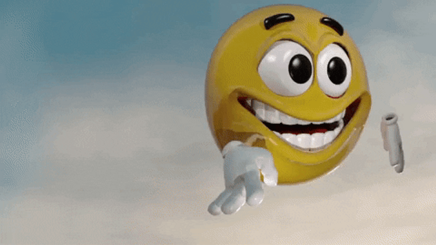 Happy Face Naughty Emoji GIF