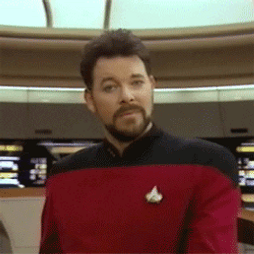 Happy Face Will Riker Star Trek GIF