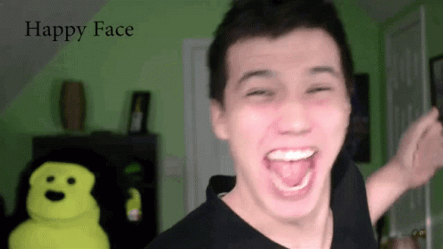 Happy Face YouTuber Aaron Burriss GIF