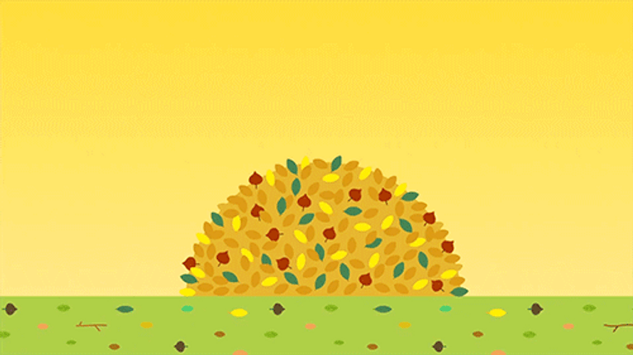 Happy Fall Rhino GIF
