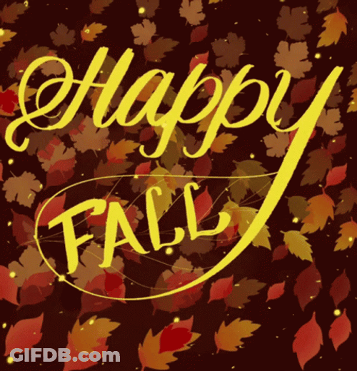 Happy Fall Saturday Falling Leaves At Once GIF