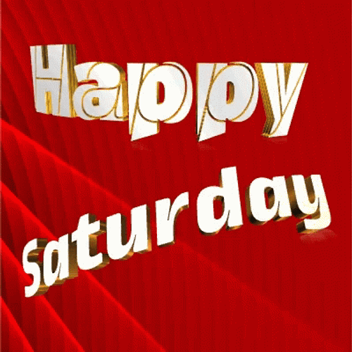 Happy Fall Saturday Shining Text GIF