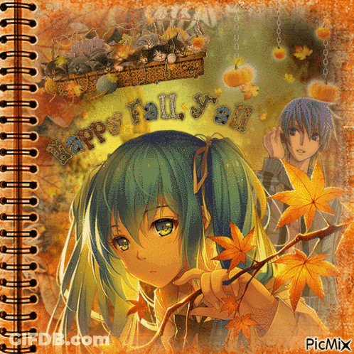 Happy Fall Y'all Girl And Boy GIF