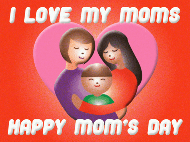Happy Family Animation Happy Mother Day GIF