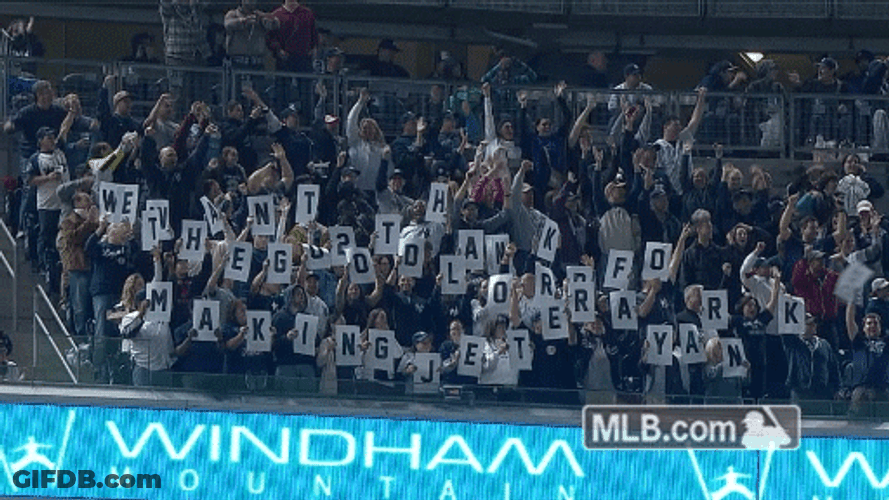 Happy Fans After Yankees Win GIF
