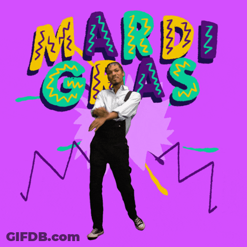 Happy Fat Tuesday Cool Guy Dancing GIF
