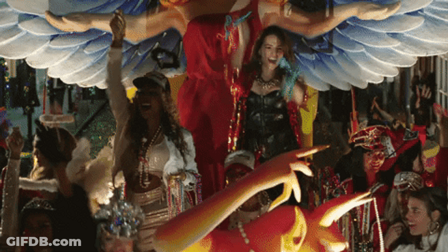 Happy Fat Tuesday Dancing Throwing GIF